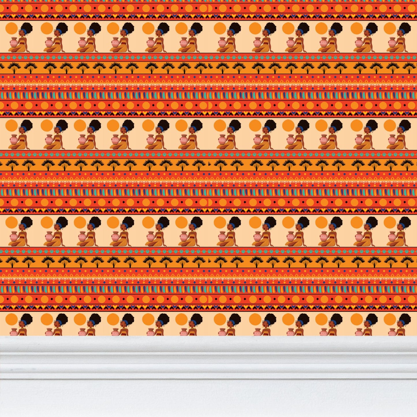 At the Sunset Portrait – Premium African Wallpaper