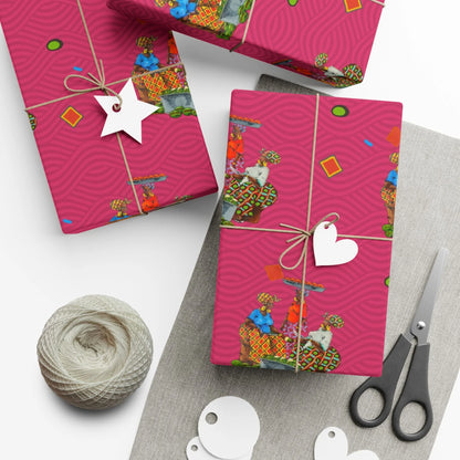 Traditional African Housewives, Strong Head of Households Gift Wrapping Paper Sheets