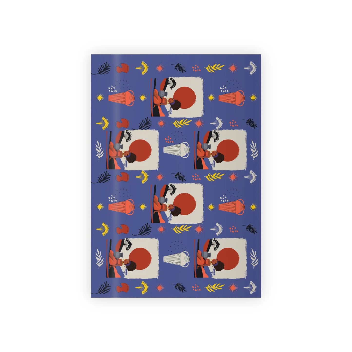 At the Sunset Portrait – Vibrant African Gift Wrapping Paper Rolls