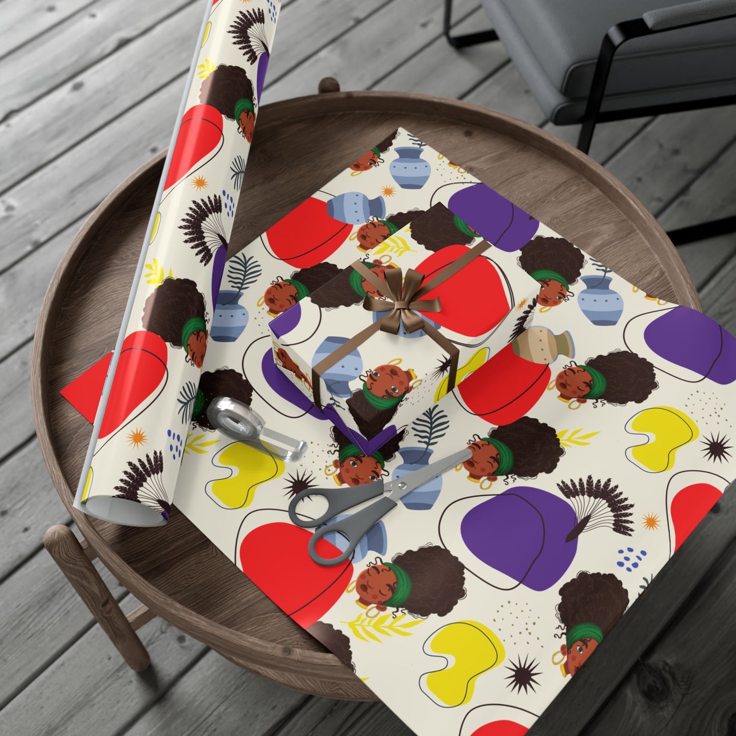 African Woman – Beautiful, You Are! – Gift Wrapping Paper Sheets