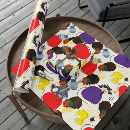 African Woman – Beautiful, You Are! – Gift Wrapping Paper Sheets