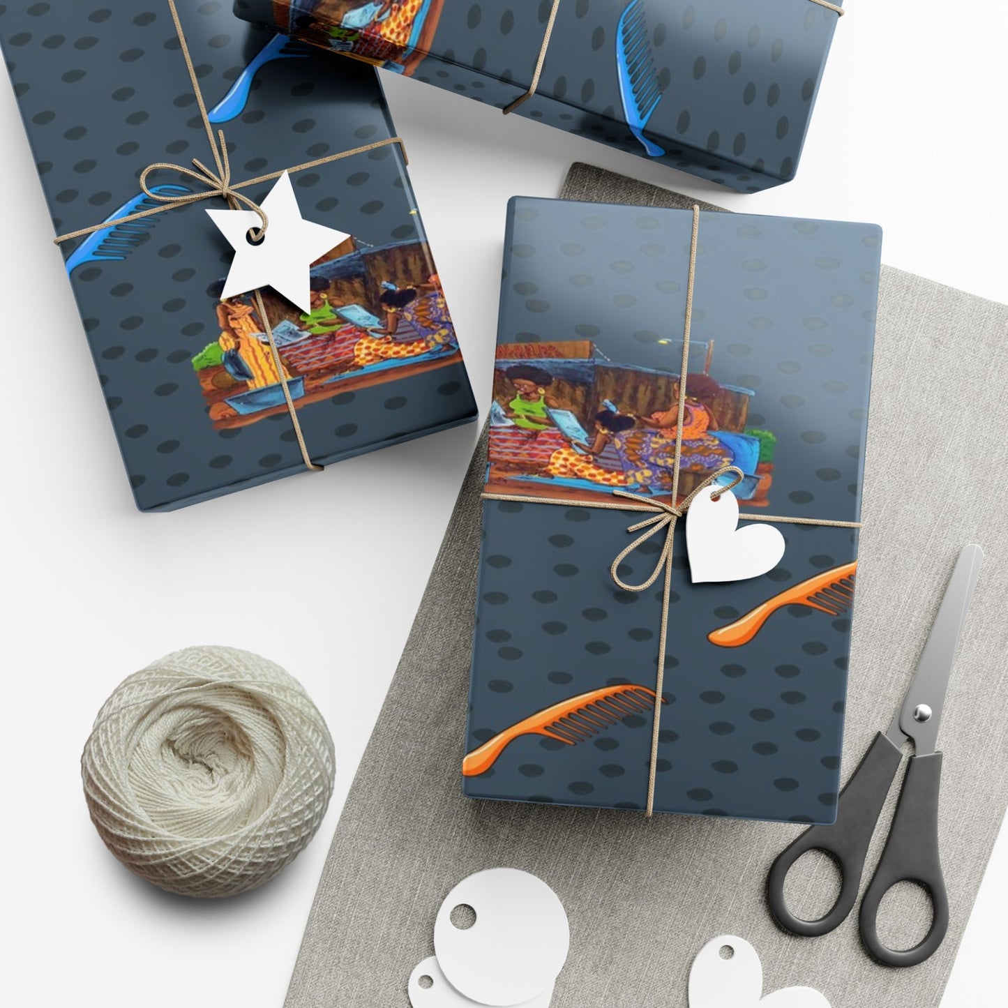 Traditional African Housewives, Strong Head of Households Gift Wrapping Paper Sheets