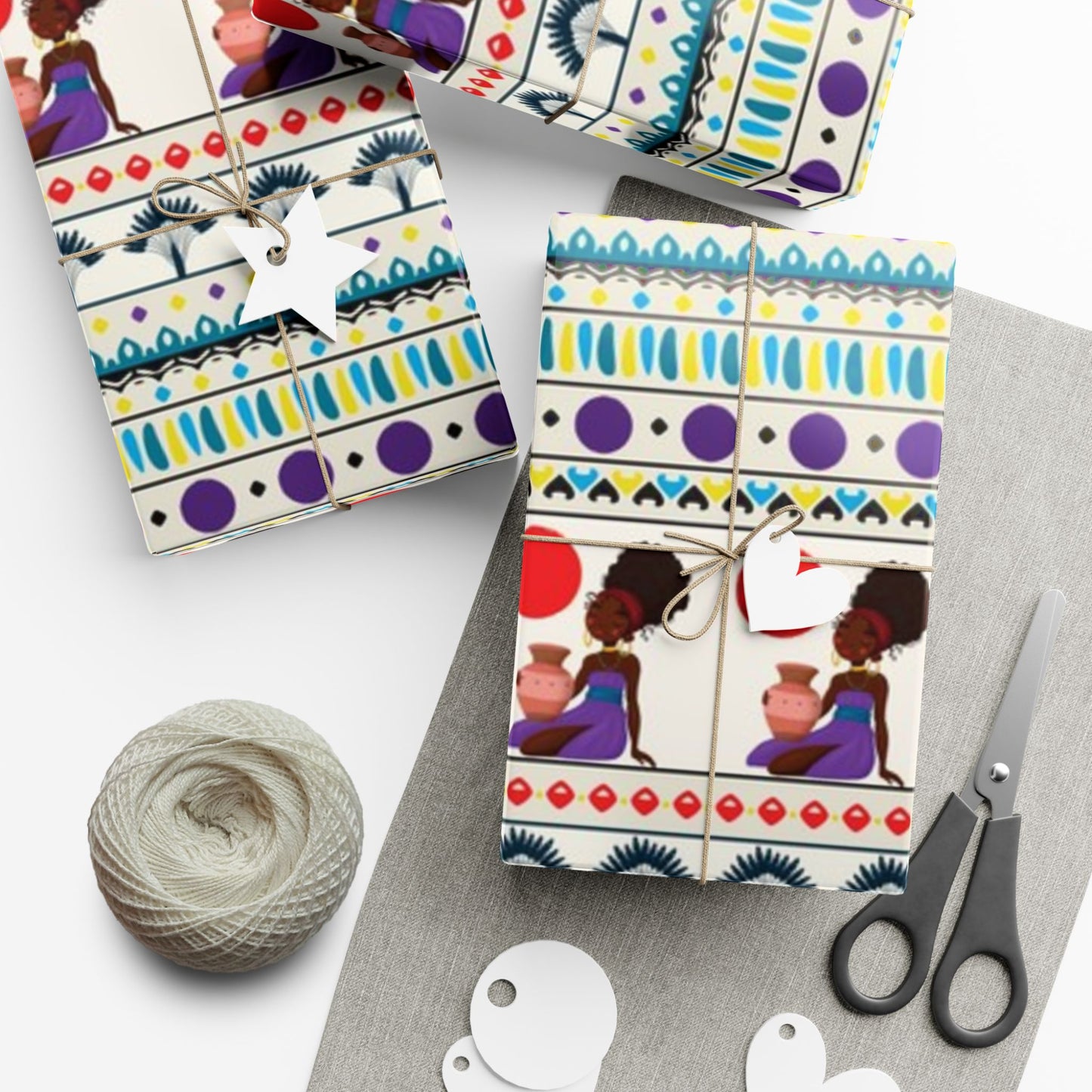 African Woman – Beautiful, You Are! Premium Gift Wrapping Paper Sheets