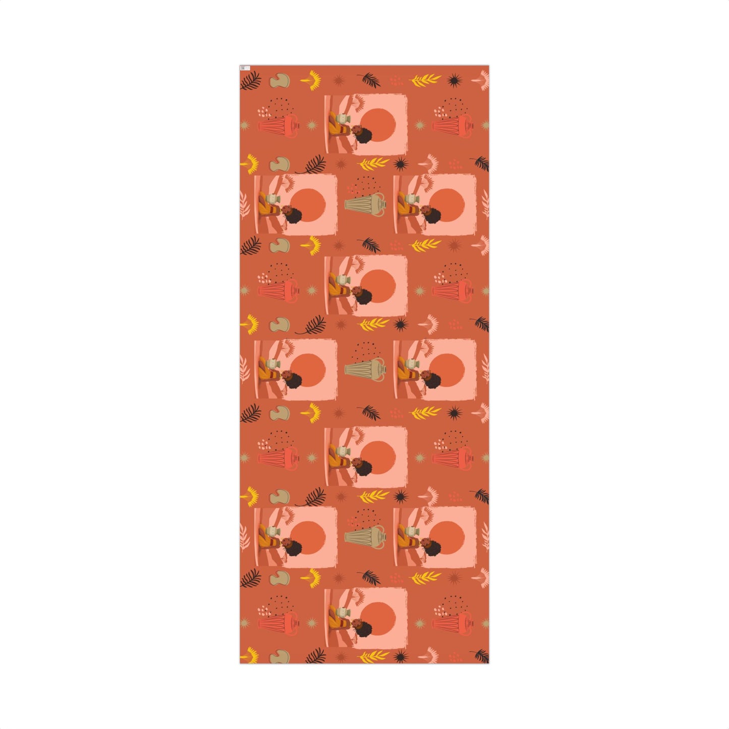 At the Sunset Portrait – Vibrant African Gift Wrapping Paper Sheets