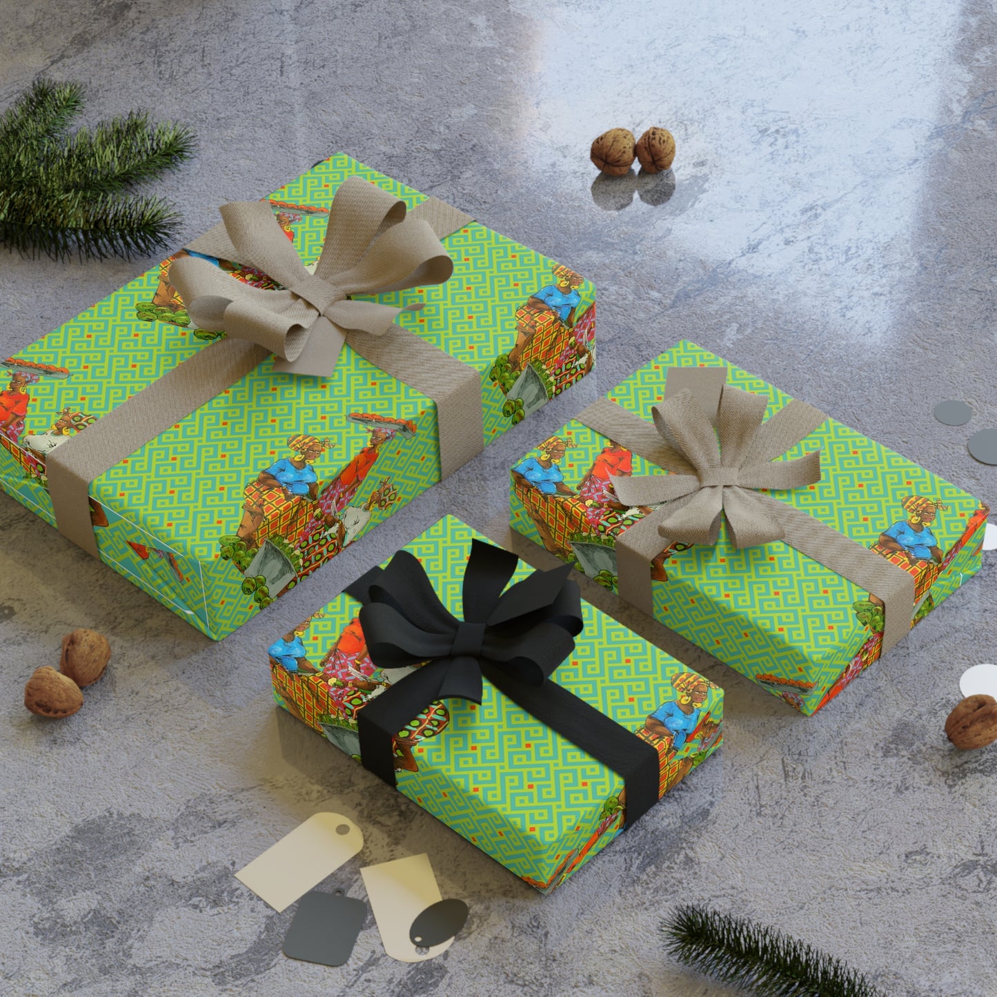 Traditional African Housewives, Strong Head of Households Gift Wrapping Paper Rolls