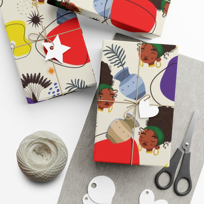 African Woman – Beautiful, You Are! – Gift Wrapping Paper Sheets