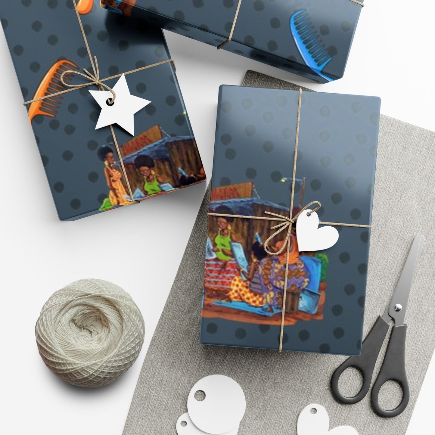 Traditional African Housewives, Strong Head of Households Gift Wrapping Paper Sheets