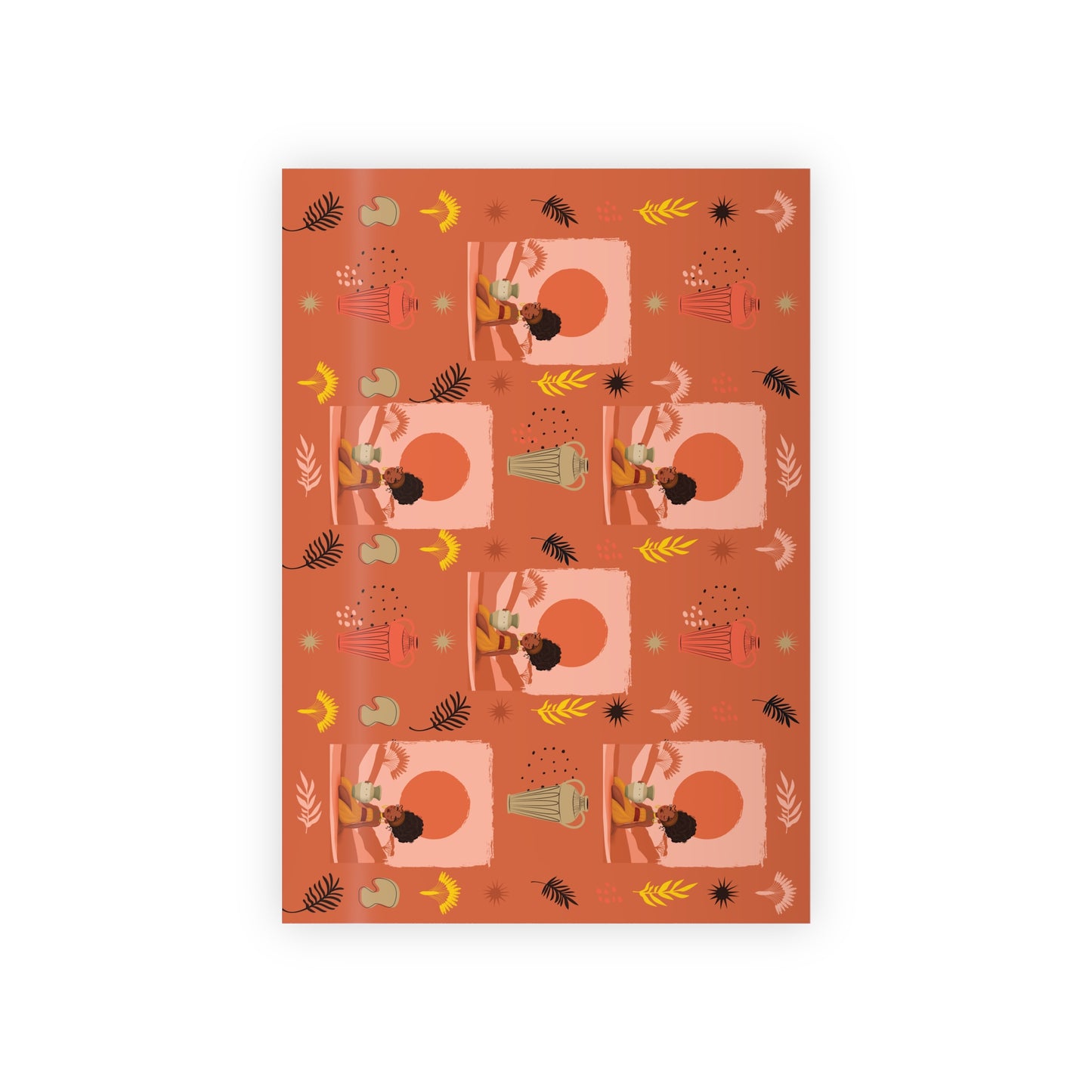 At the Sunset Portrait – Vibrant African Gift Wrapping Paper Rolls