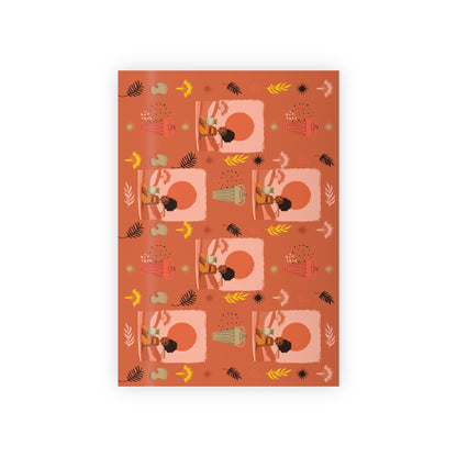 At the Sunset Portrait – Vibrant African Gift Wrapping Paper Rolls