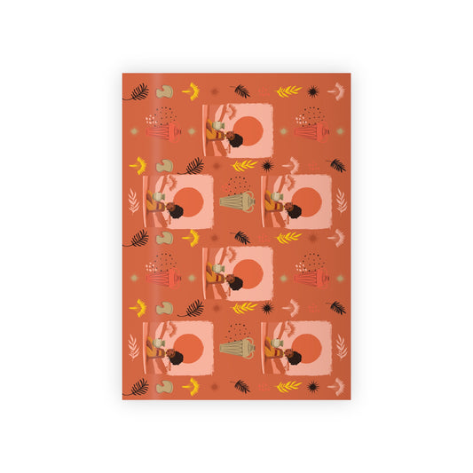 At the Sunset Portrait – Vibrant African Gift Wrapping Paper Rolls