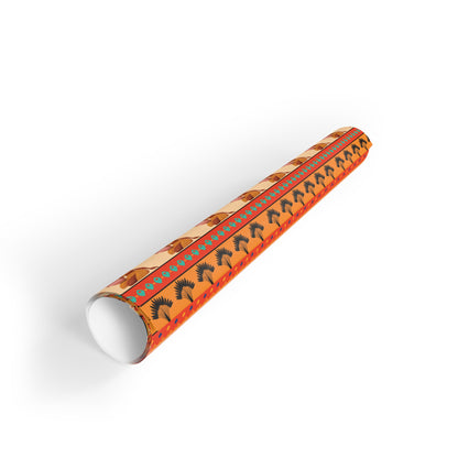 At the Sunset Portrait – Vibrant African Gift Wrapping Paper Rolls