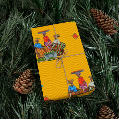 Traditional African Housewives, Strong Head of Households Gift Wrapping Paper Sheets