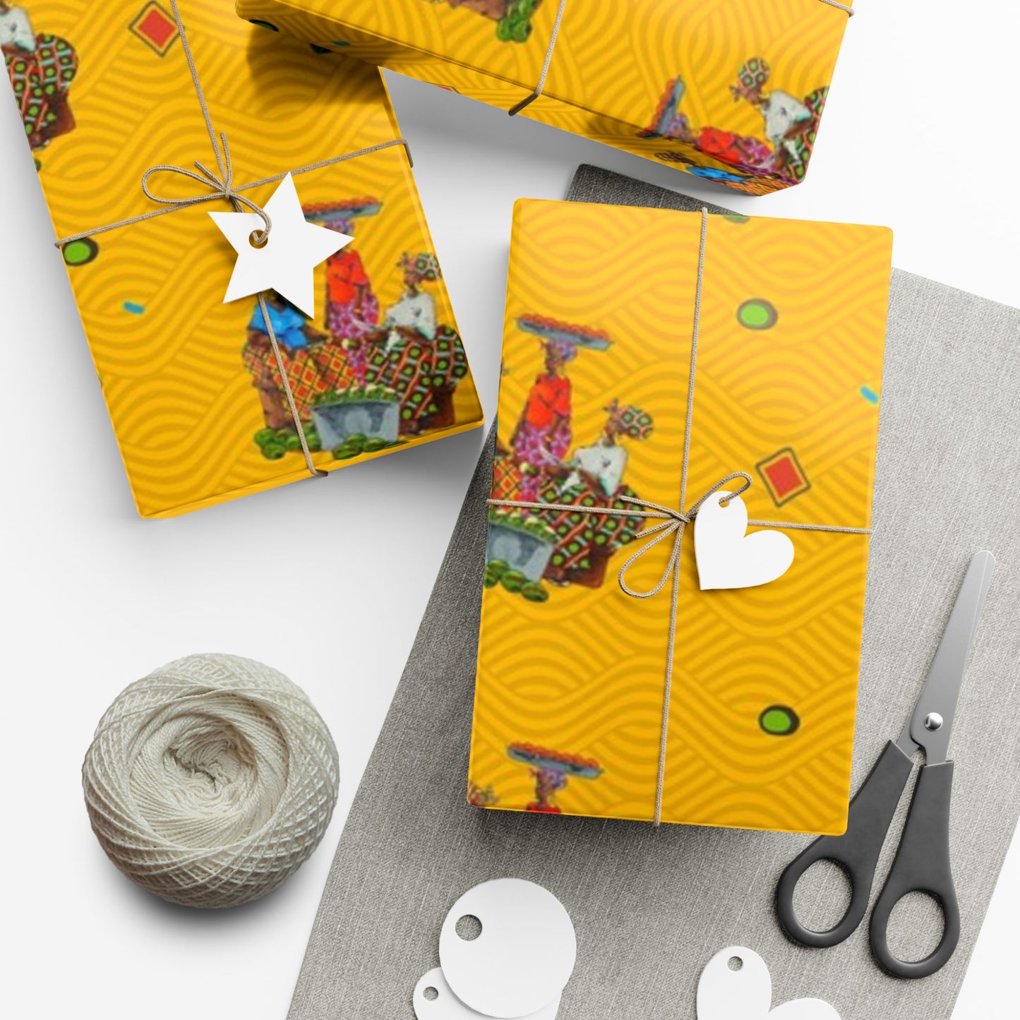 Traditional African Housewives, Strong Head of Households Gift Wrapping Paper Sheets