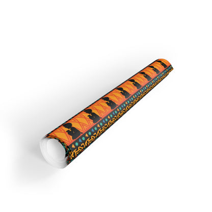 At the Sunset Portrait – Vibrant African Gift Wrapping Paper Rolls