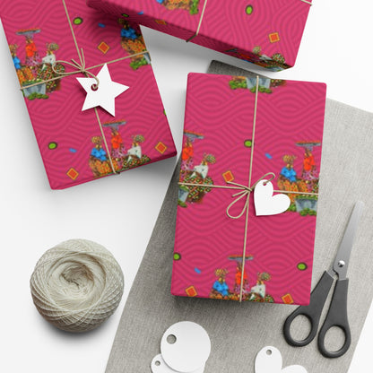 Traditional African Housewives, Strong Head of Households Gift Wrapping Paper Sheets