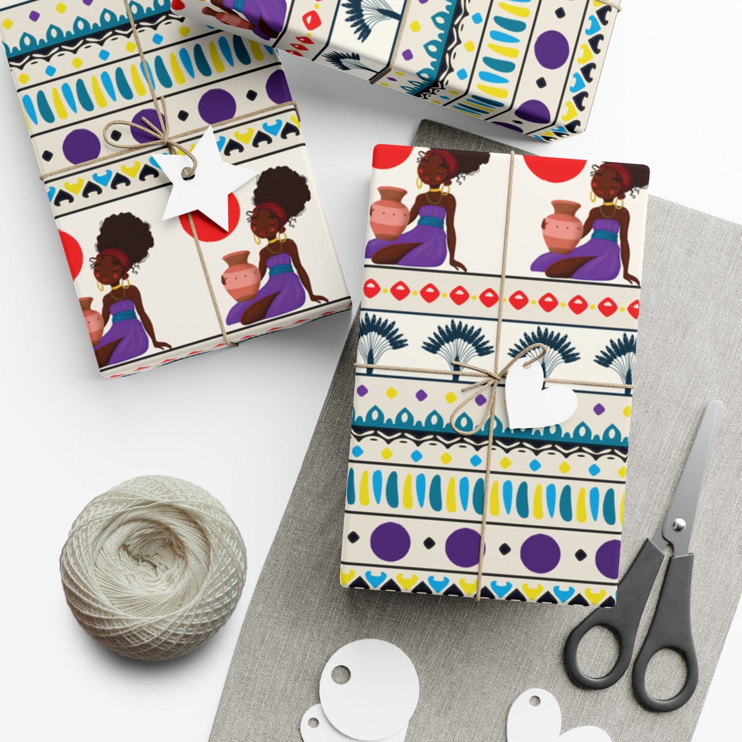 African Woman – Beautiful, You Are! Premium Gift Wrapping Paper Sheets
