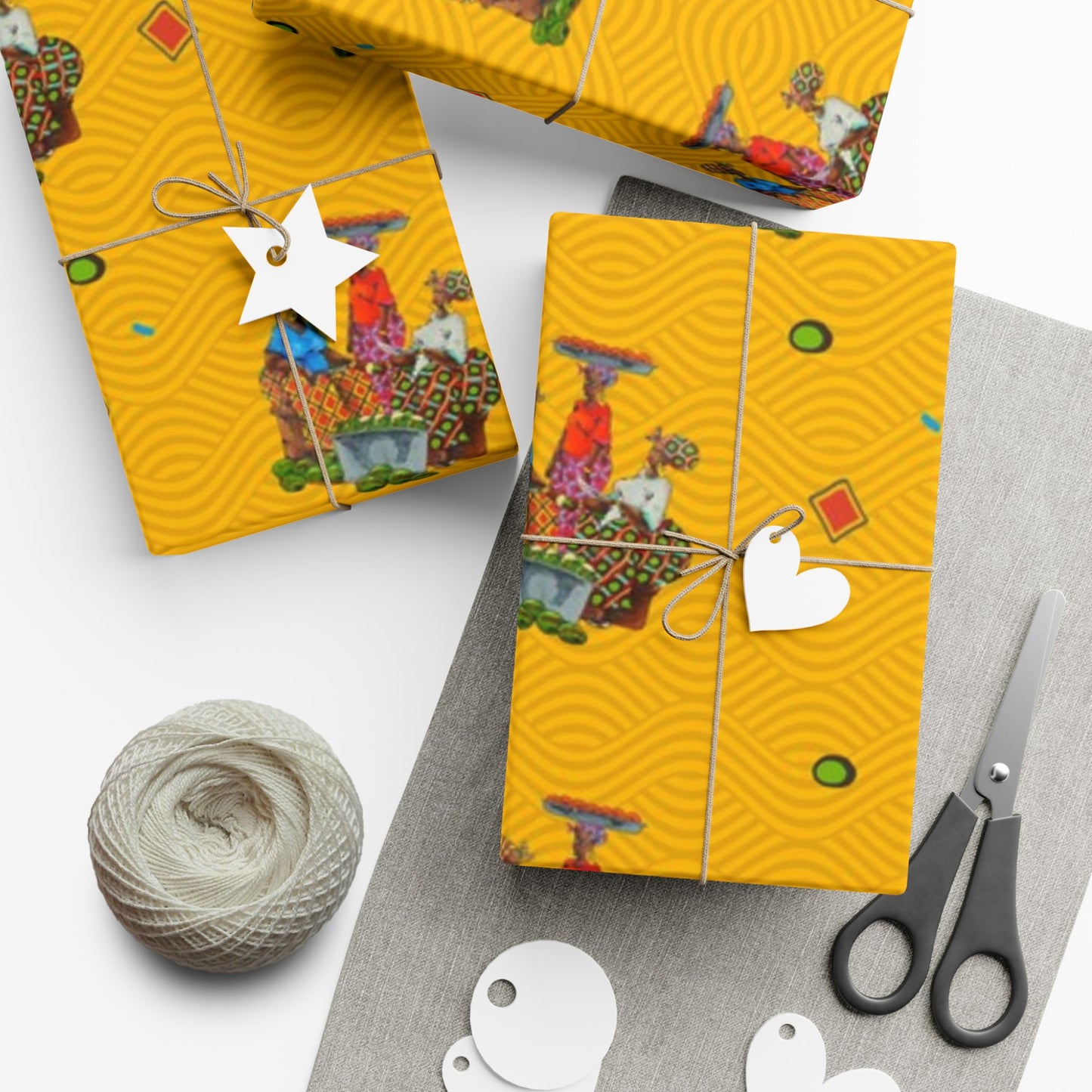 Traditional African Housewives, Strong Head of Households Gift Wrapping Paper Sheets