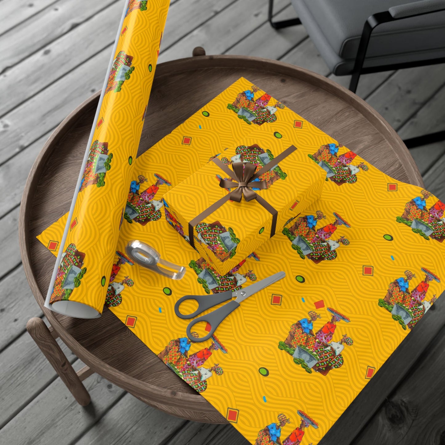 Traditional African Housewives, Strong Head of Households Gift Wrapping Paper Sheets