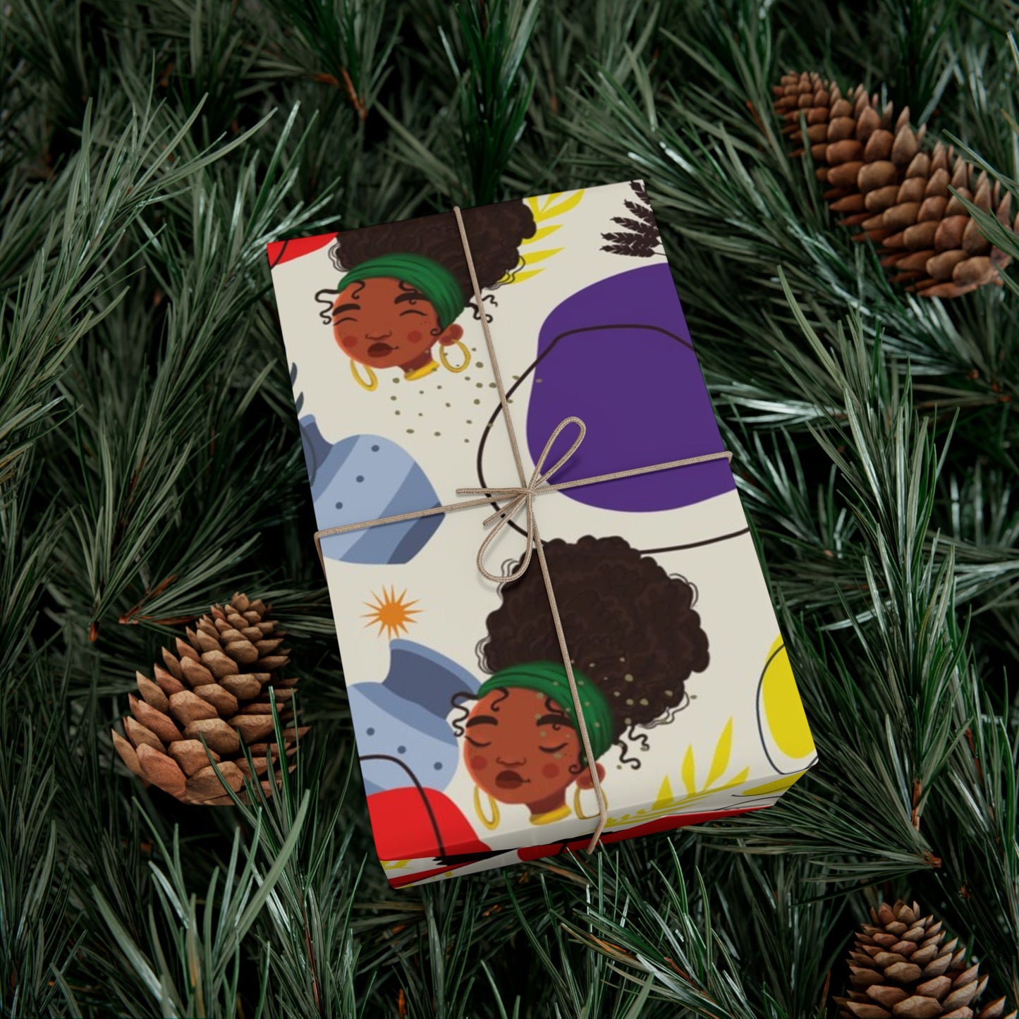 African Woman – Beautiful, You Are! – Gift Wrapping Paper Sheets