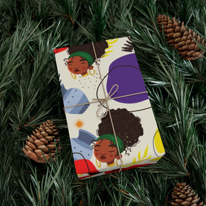 African Woman – Beautiful, You Are! – Gift Wrapping Paper Sheets