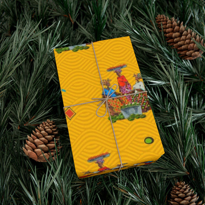 Traditional African Housewives, Strong Head of Households Gift Wrapping Paper Sheets