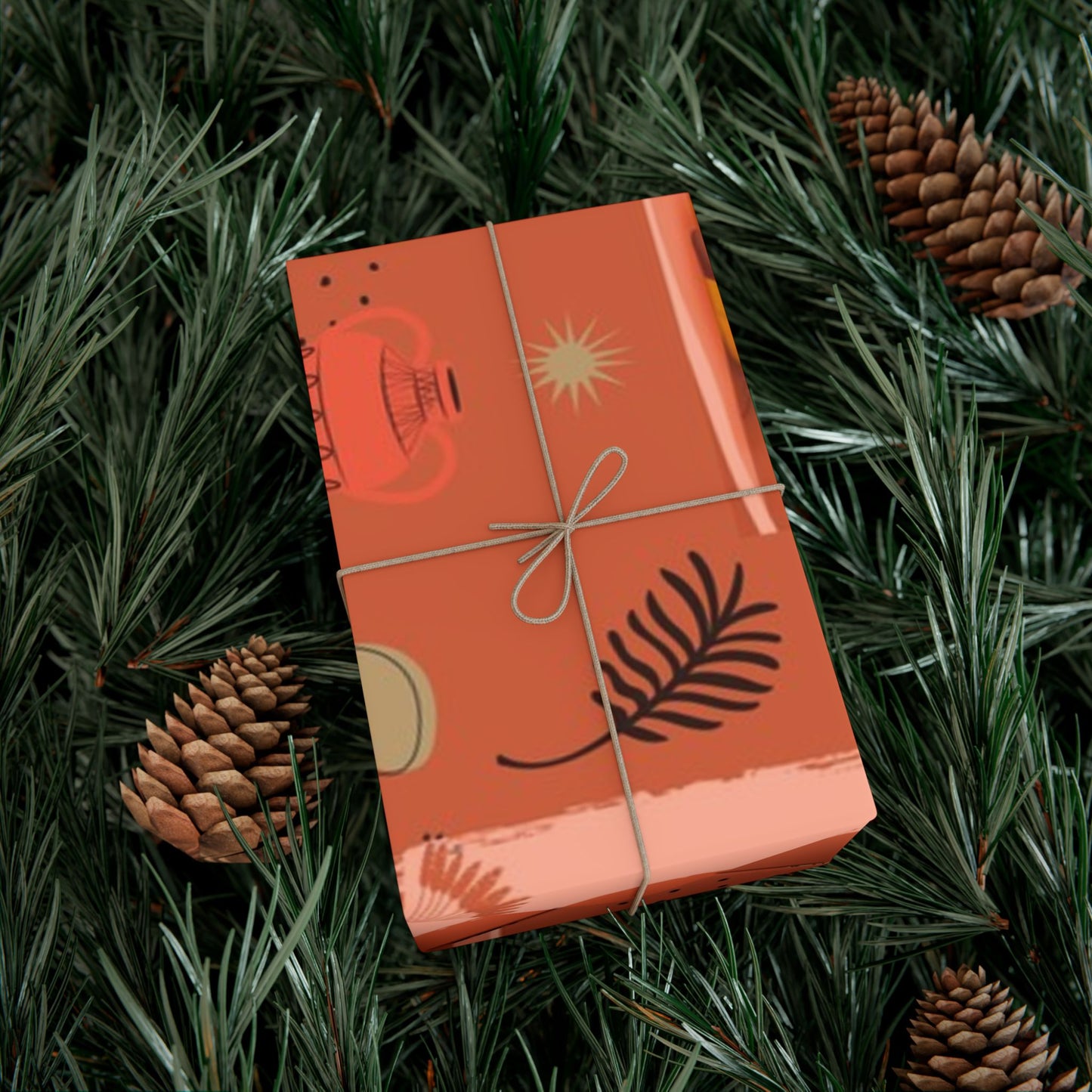 At the Sunset Portrait – Vibrant African Gift Wrapping Paper Sheets