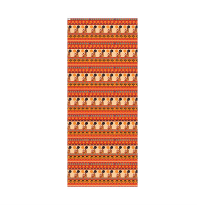 At the Sunset Portrait – Vibrant African Gift Wrapping Paper Sheets