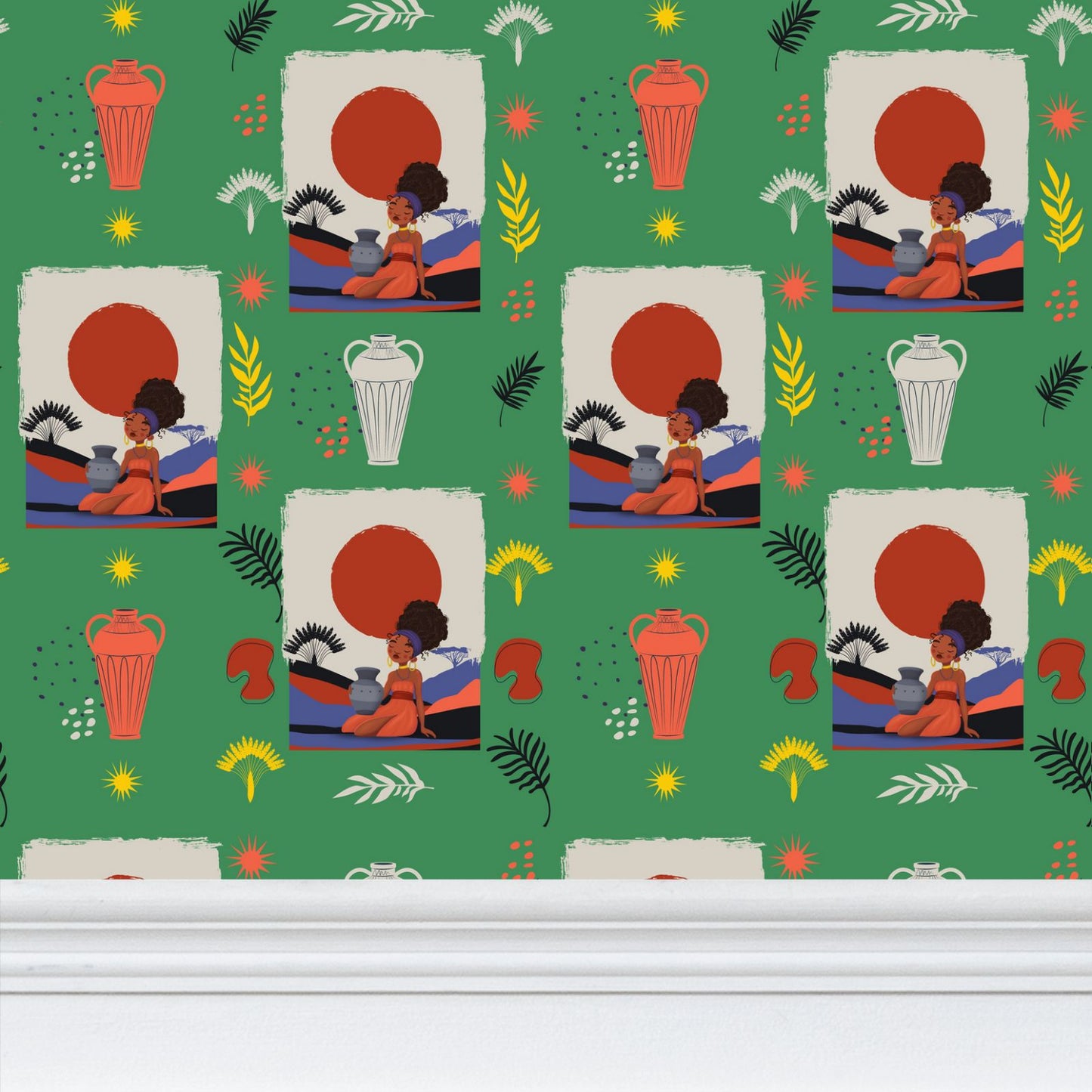 At the Sunset Portrait – Premium African Wallpaper