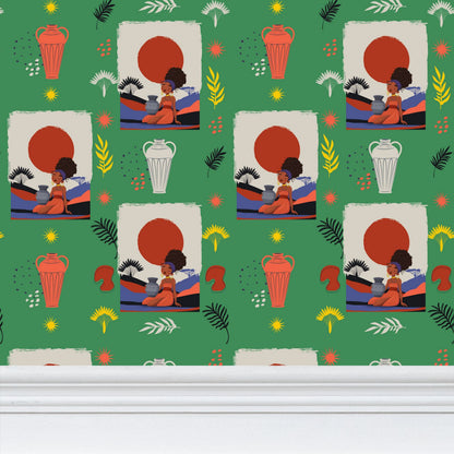 At the Sunset Portrait – Premium African Wallpaper