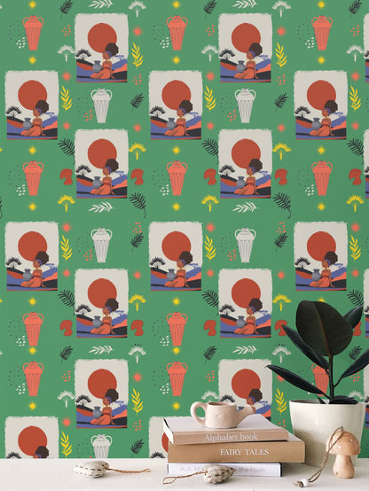 At the Sunset Portrait – Premium African Wallpaper