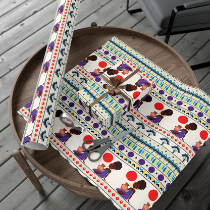 African Woman – Beautiful, You Are! Premium Gift Wrapping Paper Sheets