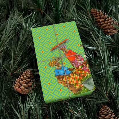 Traditional African Housewives, Strong Head of Households Gift Wrapping Paper Sheets