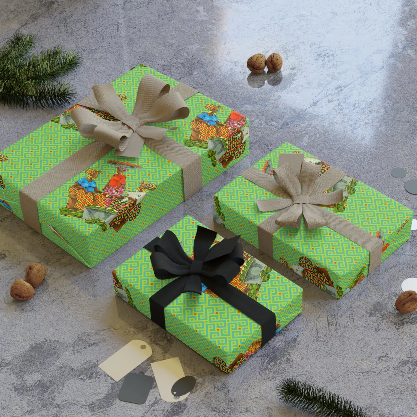 Traditional African Housewives, Strong Head of Households Gift Wrapping Paper Rolls