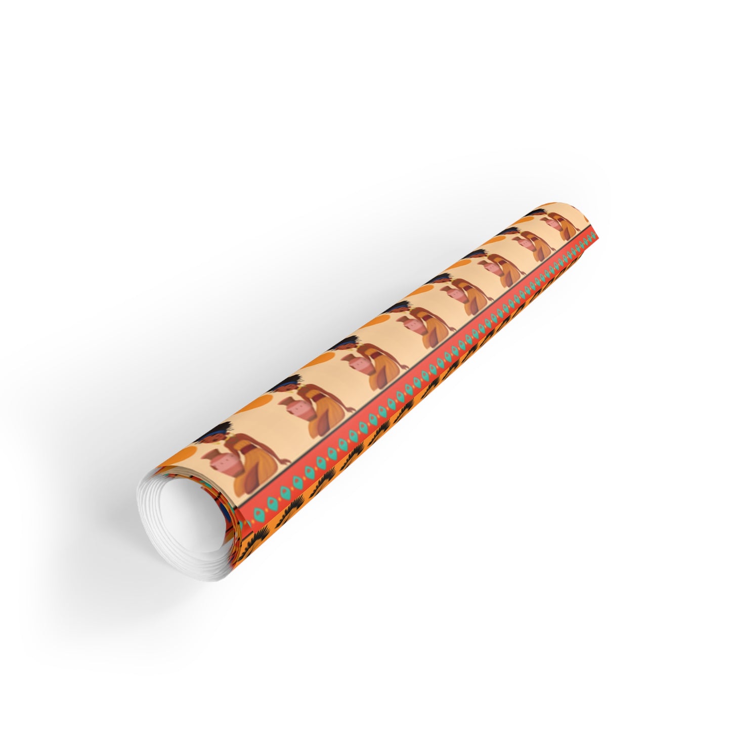 At the Sunset Portrait – Vibrant African Gift Wrapping Paper Rolls