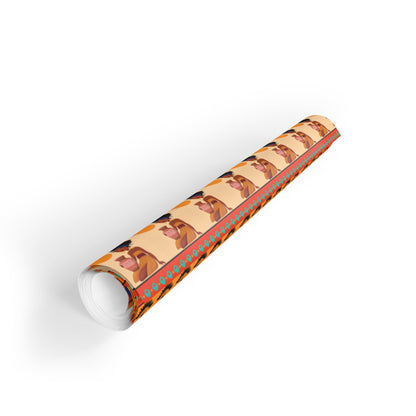 At the Sunset Portrait – Vibrant African Gift Wrapping Paper Rolls