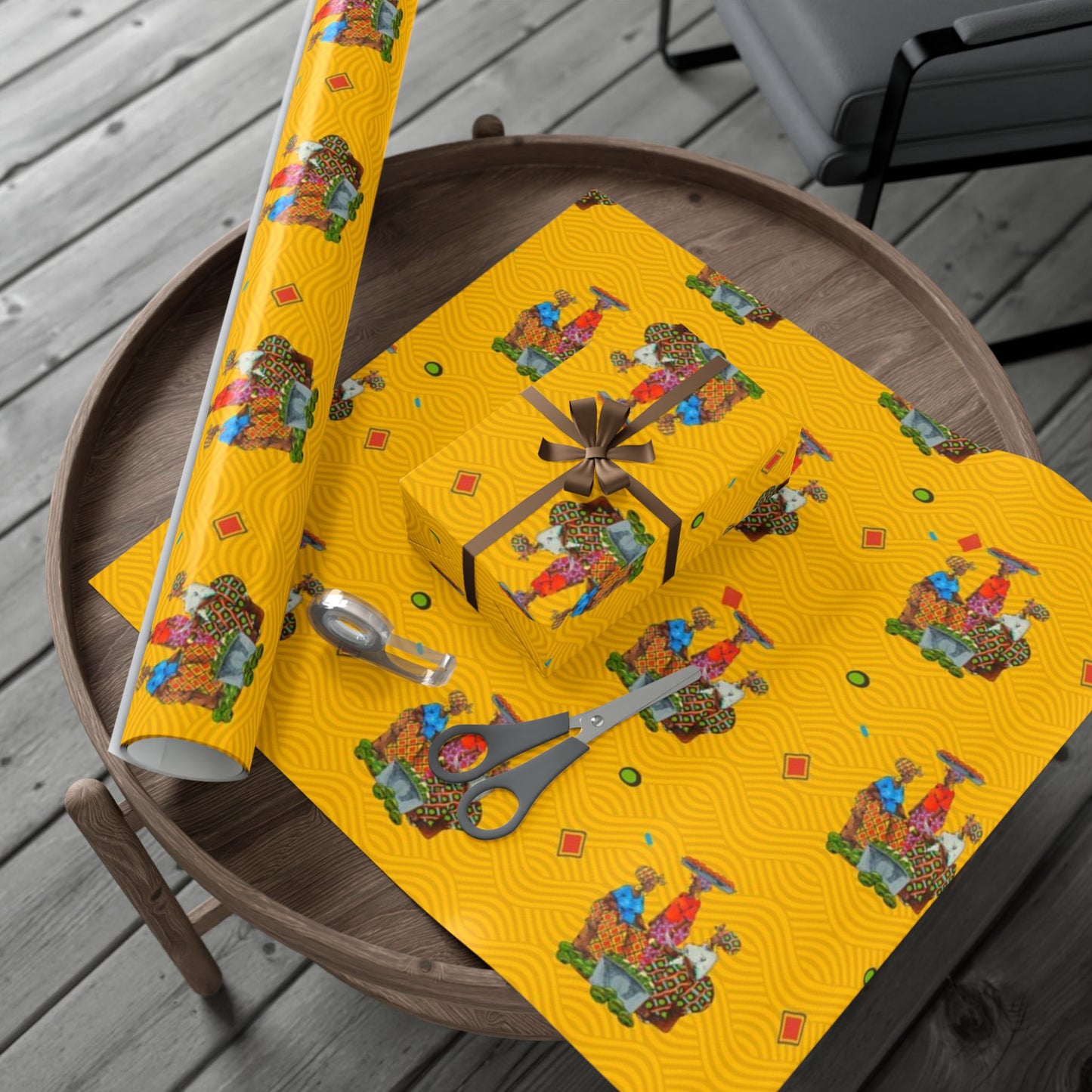 Traditional African Housewives, Strong Head of Households Gift Wrapping Paper Sheets