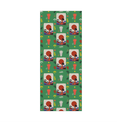 At the Sunset Portrait – Vibrant African Gift Wrapping Paper Sheets
