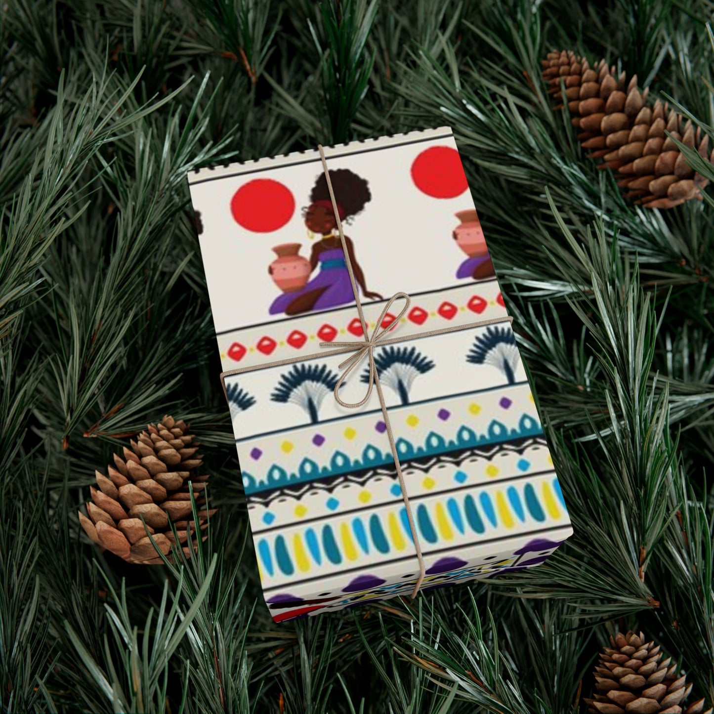 African Woman – Beautiful, You Are! Premium Gift Wrapping Paper Sheets