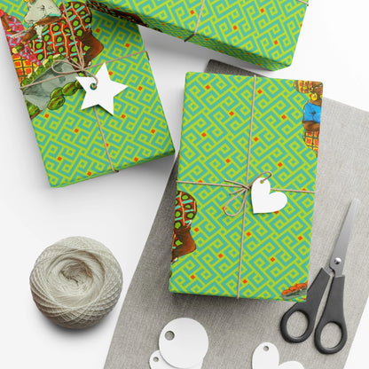 Traditional African Housewives, Strong Head of Households Gift Wrapping Paper Sheets