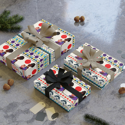 At the Sunset Portrait – Vibrant African Gift Wrapping Paper Rolls
