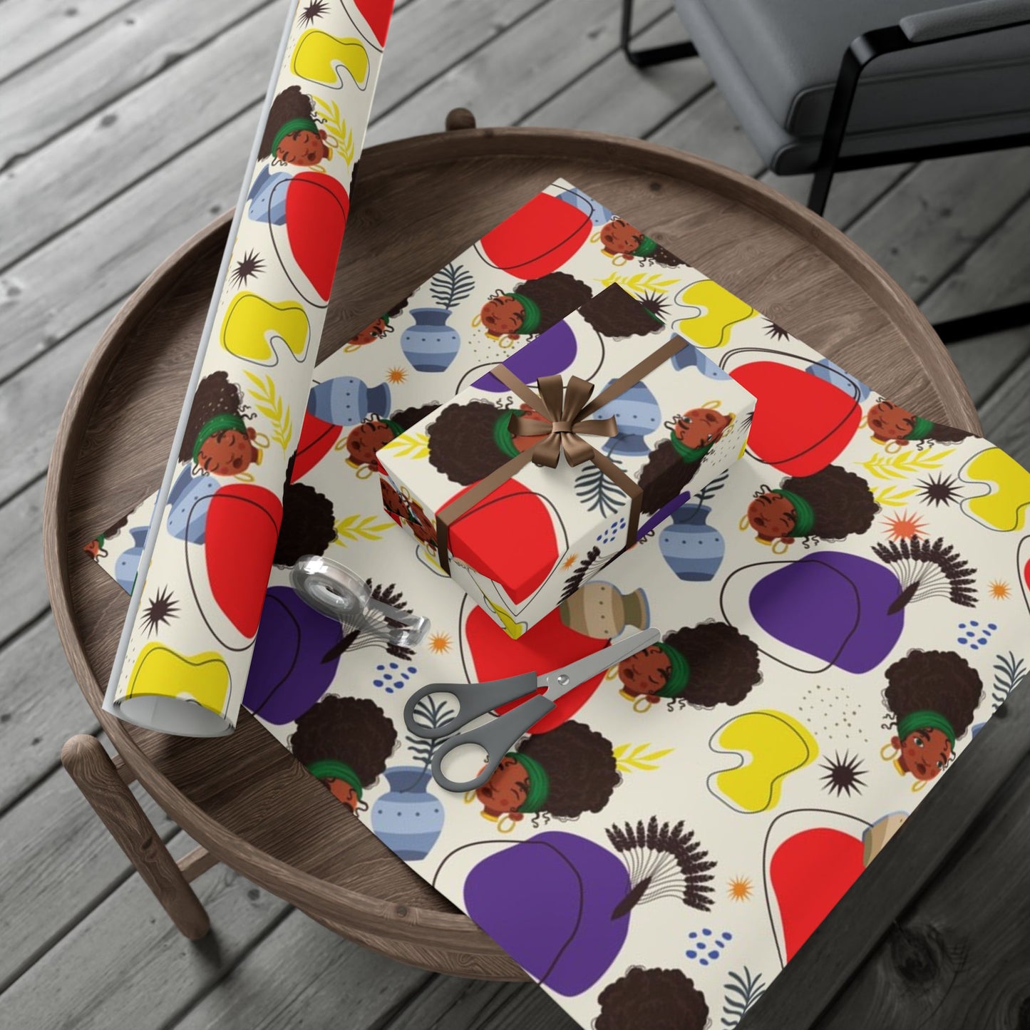 African Woman – Beautiful, You Are! – Gift Wrapping Paper Sheets