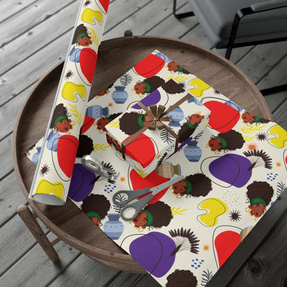 African Woman – Beautiful, You Are! – Gift Wrapping Paper Sheets