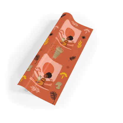 At the Sunset Portrait – Vibrant African Gift Wrapping Paper Rolls