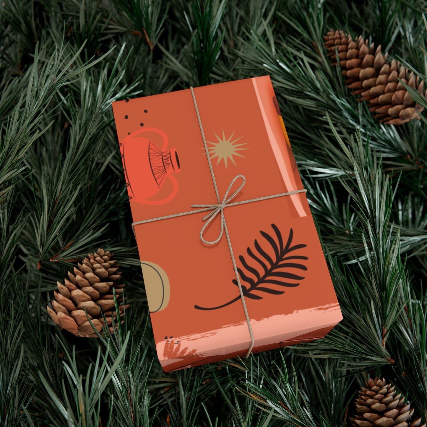 At the Sunset Portrait – Vibrant African Gift Wrapping Paper Sheets