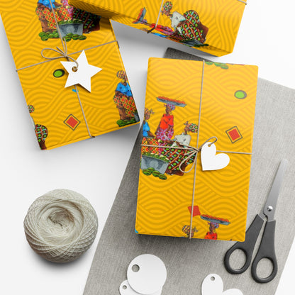 Traditional African Housewives, Strong Head of Households Gift Wrapping Paper Sheets