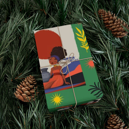 Traditional African Housewives, Strong Head of Households Gift Wrapping Paper Sheets