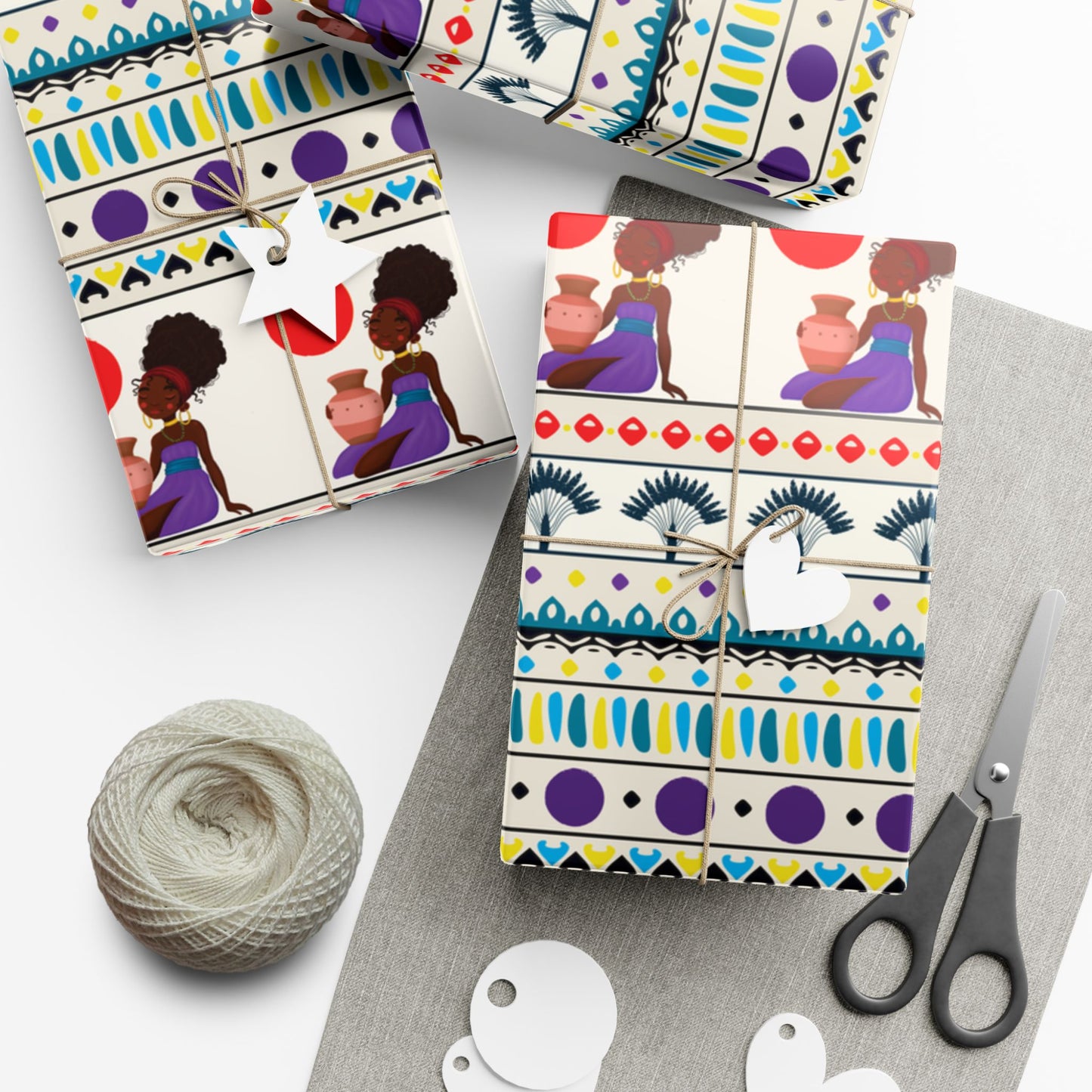 African Woman – Beautiful, You Are! Premium Gift Wrapping Paper Sheets
