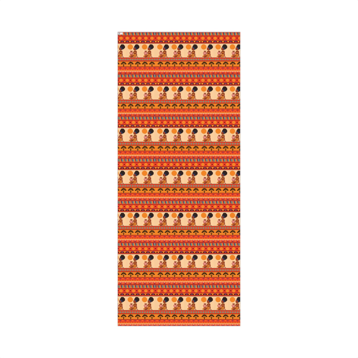 At the Sunset Portrait – Vibrant African Gift Wrapping Paper Sheets