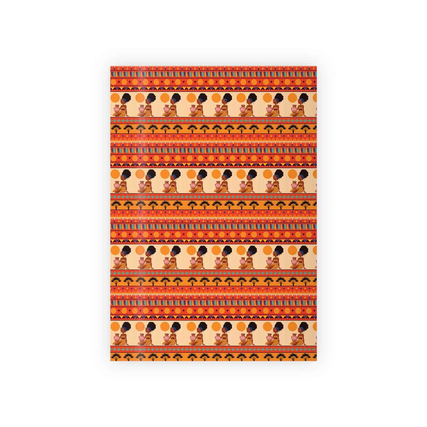 At the Sunset Portrait – Vibrant African Gift Wrapping Paper Rolls