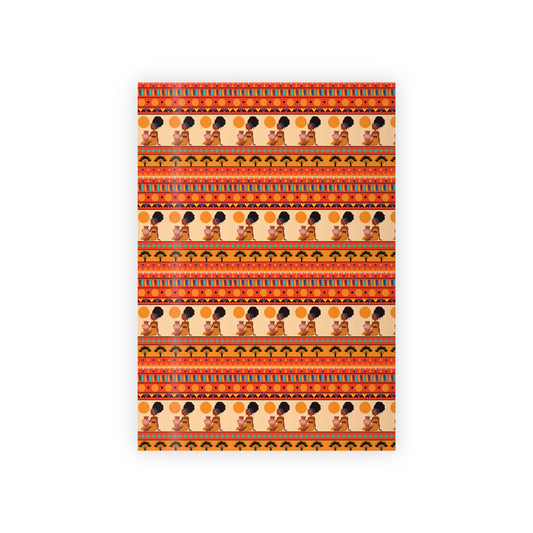 At the Sunset Portrait – Vibrant African Gift Wrapping Paper Rolls